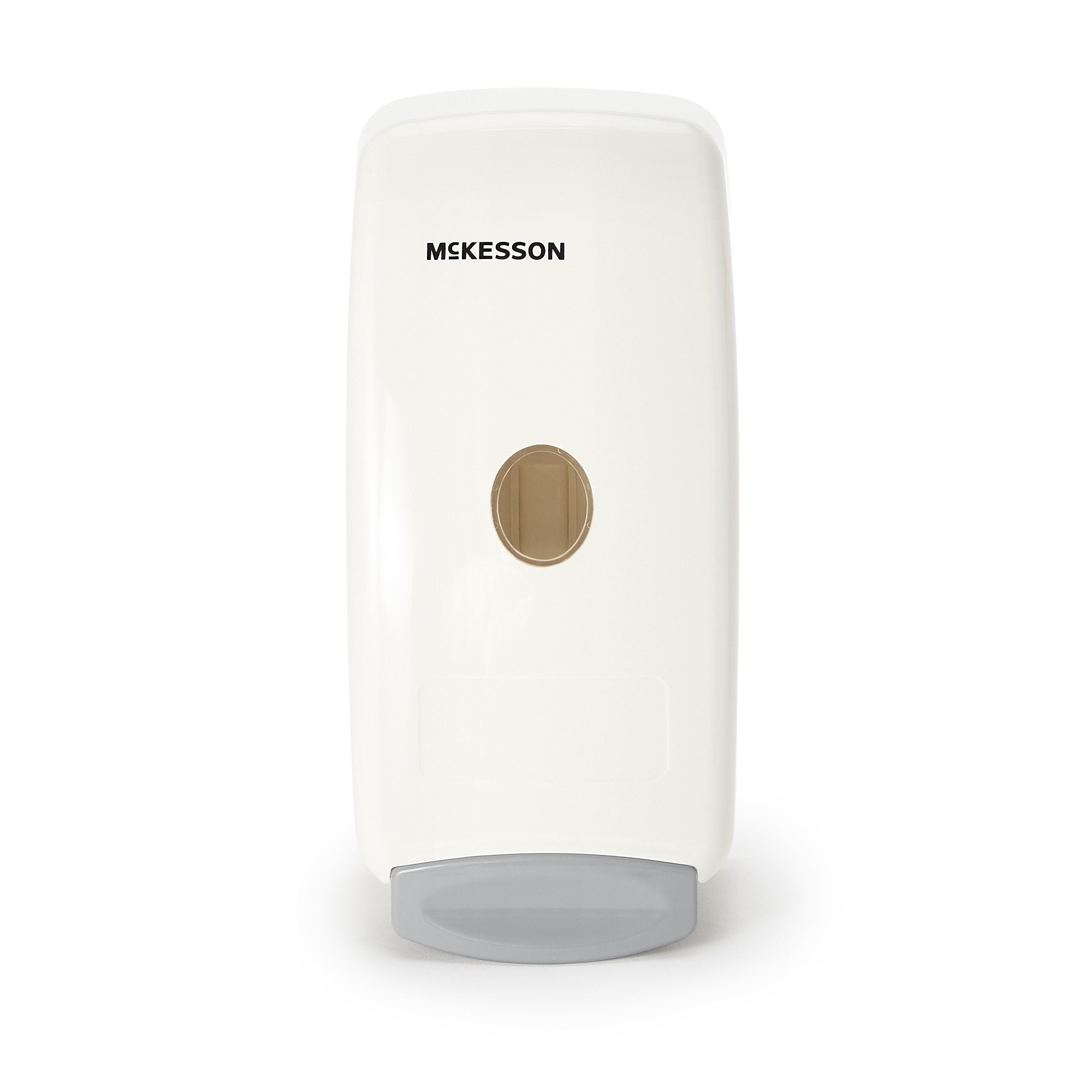 Hand Hygiene Dispenser McKesson White Plastic Manual Push 1000 mL Wall Mount