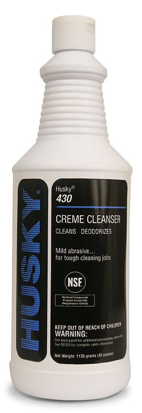 Husky® 430 Surface Cleaner Acid Based Manual Squeeze Cream 32 oz. Bottle Mint Scent NonSterile