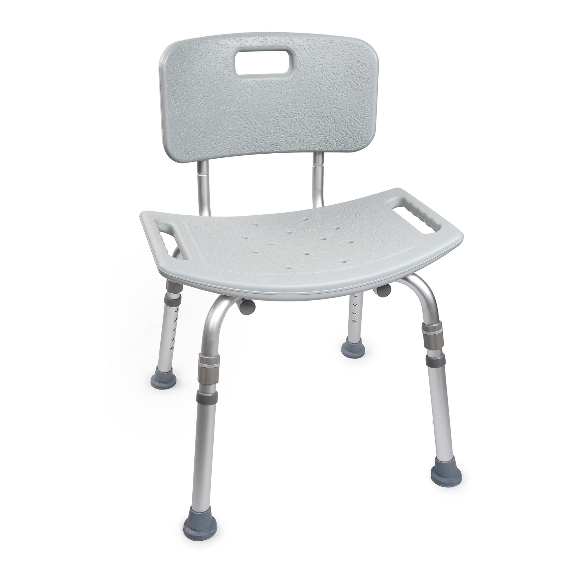 Bath Bench McKesson Without Arms Aluminum Frame Removable Backrest 19-1/4 Inch Seat Width 300 lbs. Weight Capacity, Packaging Type- Case