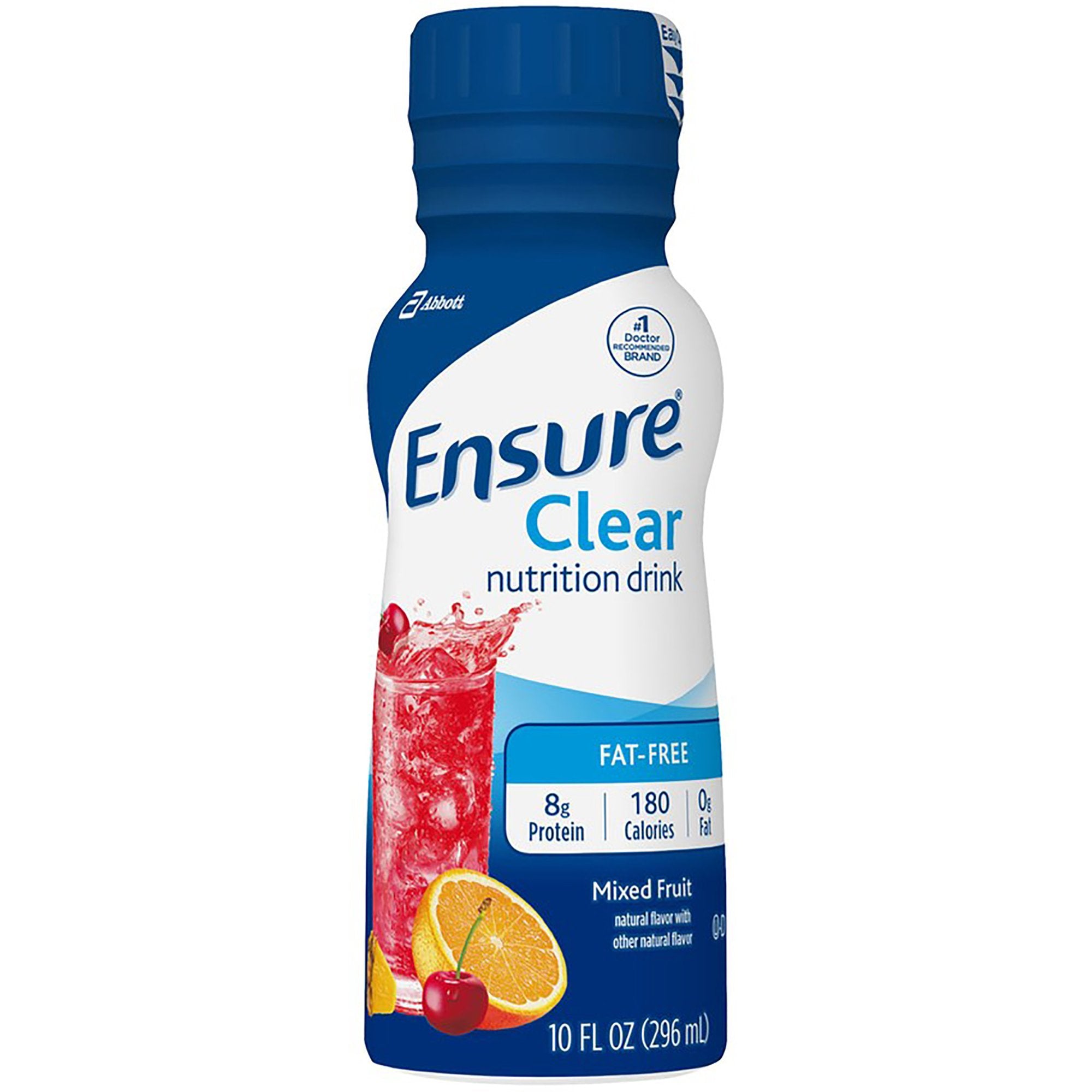 Oral Supplement Ensure Clear Mixed Fruit Flavor Liquid 10 oz. Bottle, Packaging Type- Case