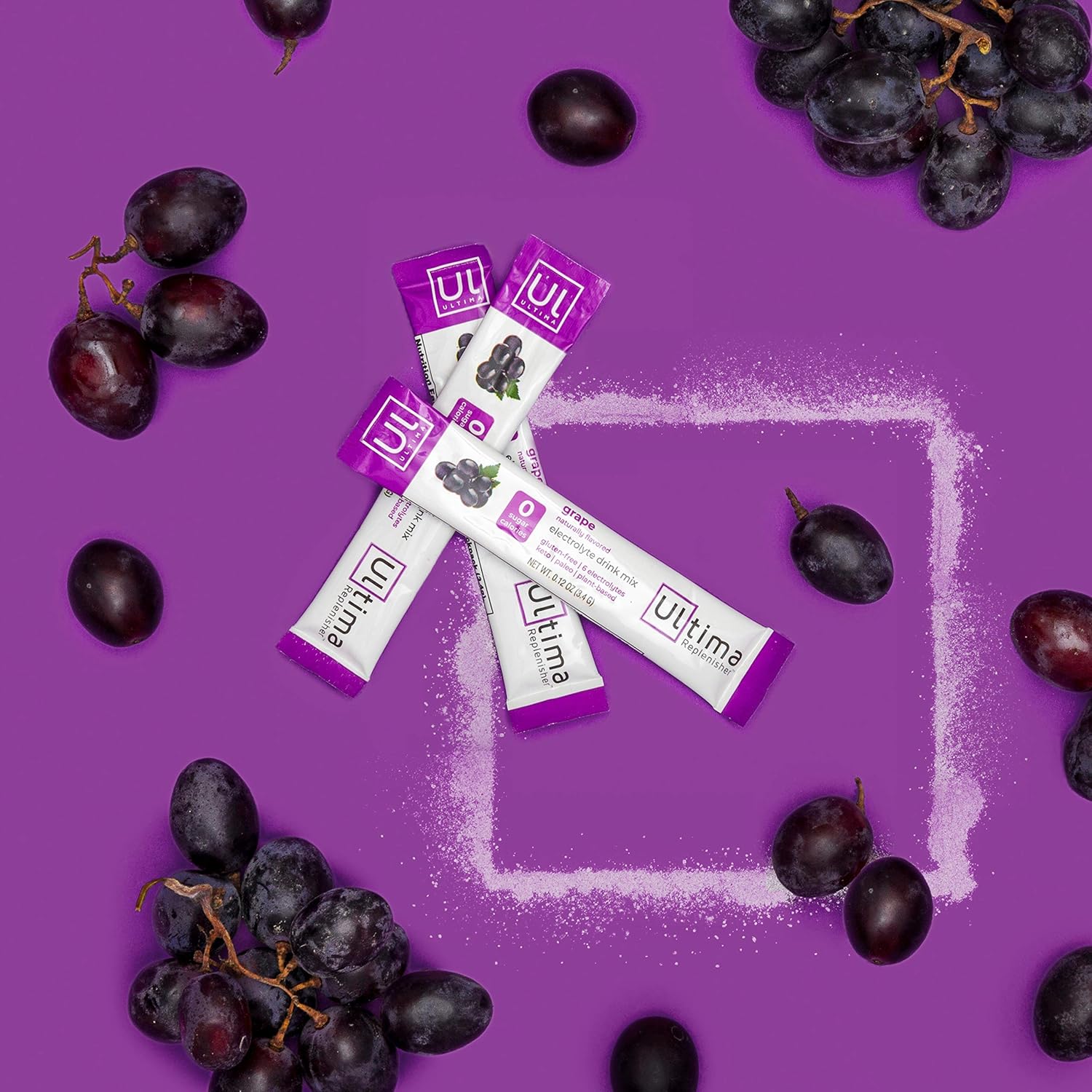 ultima replenisher electrolyte powder grape case of 20 0 12 oz