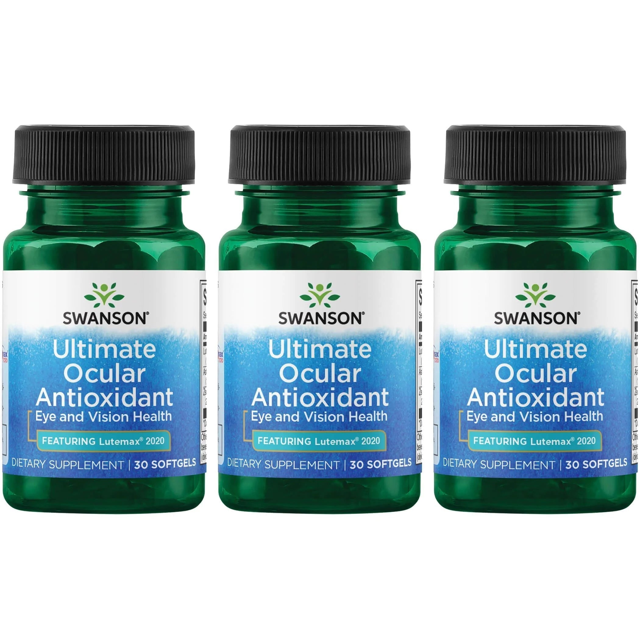 Ultimate Ocular Antioxidant   Featuring Lutemax 2020 30 Sgels 3 Pack