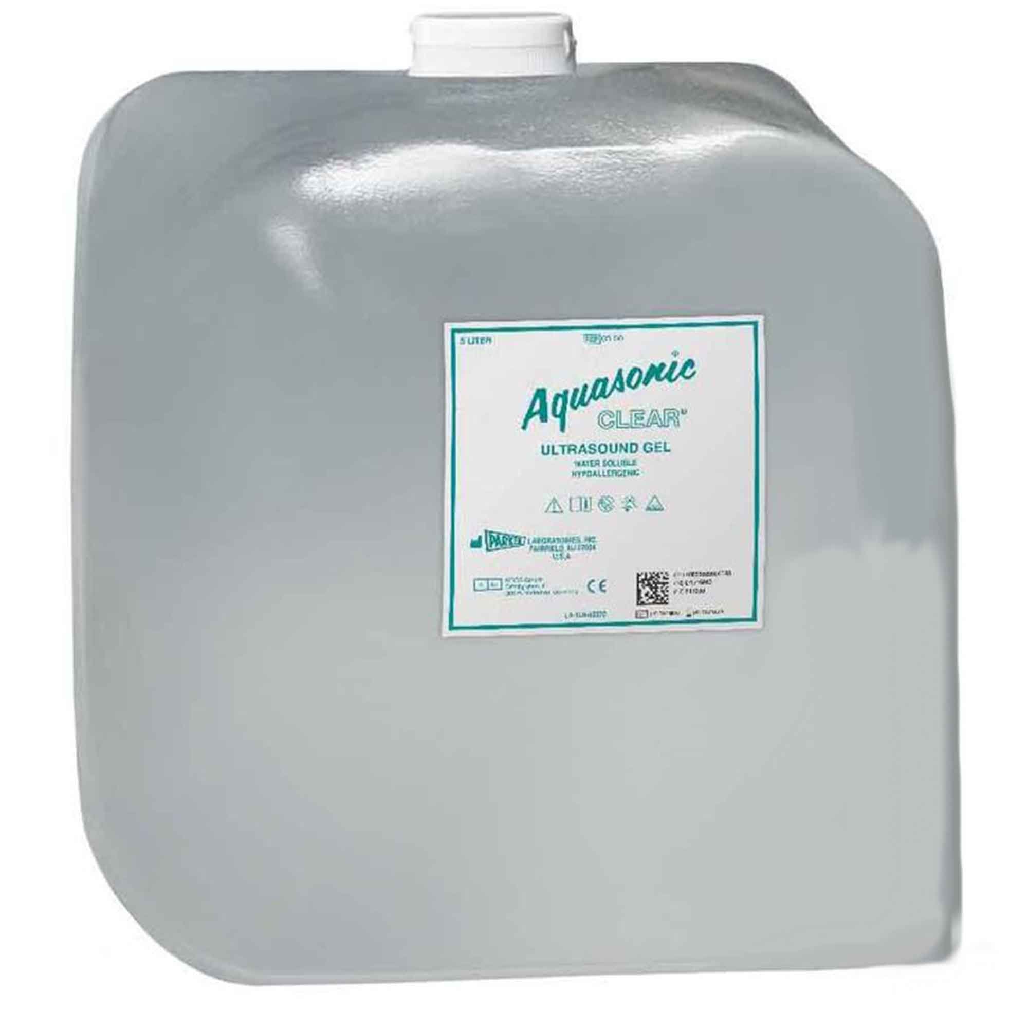 Ultrasound Gel Aquasonic Clear High Viscosity 5 Liter Jug NonSterile