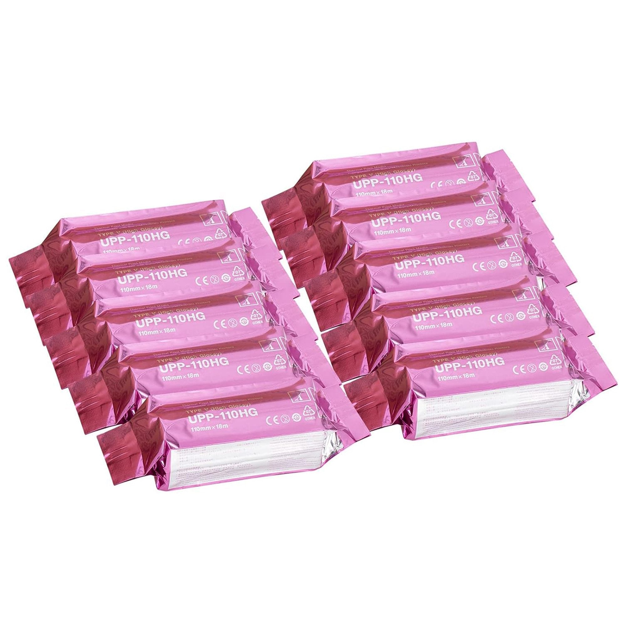 Ultrasound Video Paper Sony Roll Black and White High Gloss Without Grid