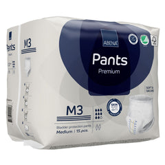 unisex adult absorbent underwear abena premium pants m3 pull on with tear away seams medium disposable heavy absorbency packaging type case