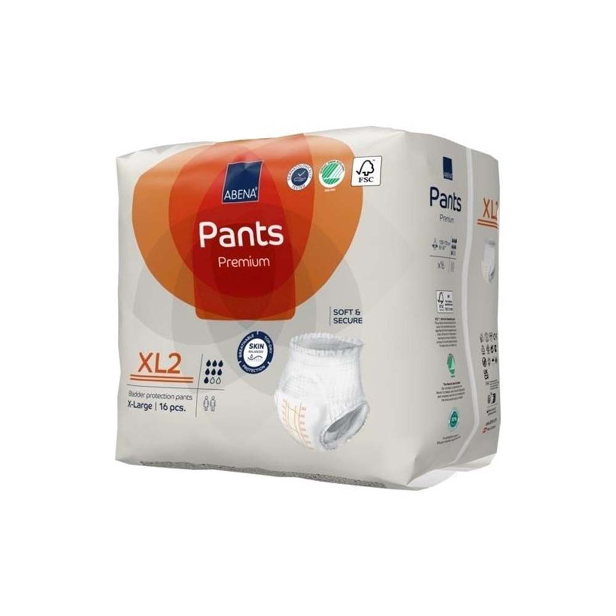 unisex adult absorbent underwear abena premium pants xl2 pull on with tear away seams x large disposable heavy absorbency packaging type case
