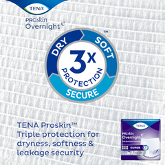unisex adult absorbent underwear tena proskin overnight super pull on with tear away seams large disposable heavy absorbency packaging type case