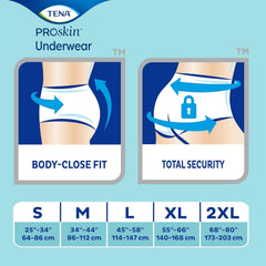 unisex adult absorbent underwear tena proskin plus pull on with tear away seams medium disposable moderate absorbency packaging type case