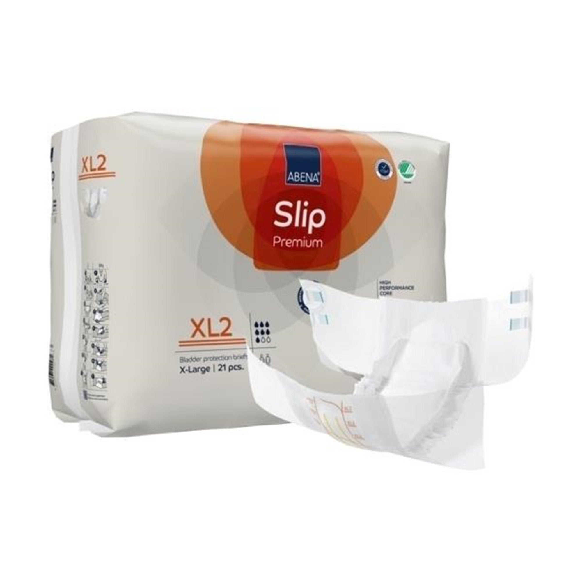 Unisex Adult Incontinence Brief Abena Slip Premium XL2 X Large Disposable Heavy Absorbency