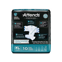 unisex adult incontinence brief attends premier x large disposable heavy absorbency packaging type case