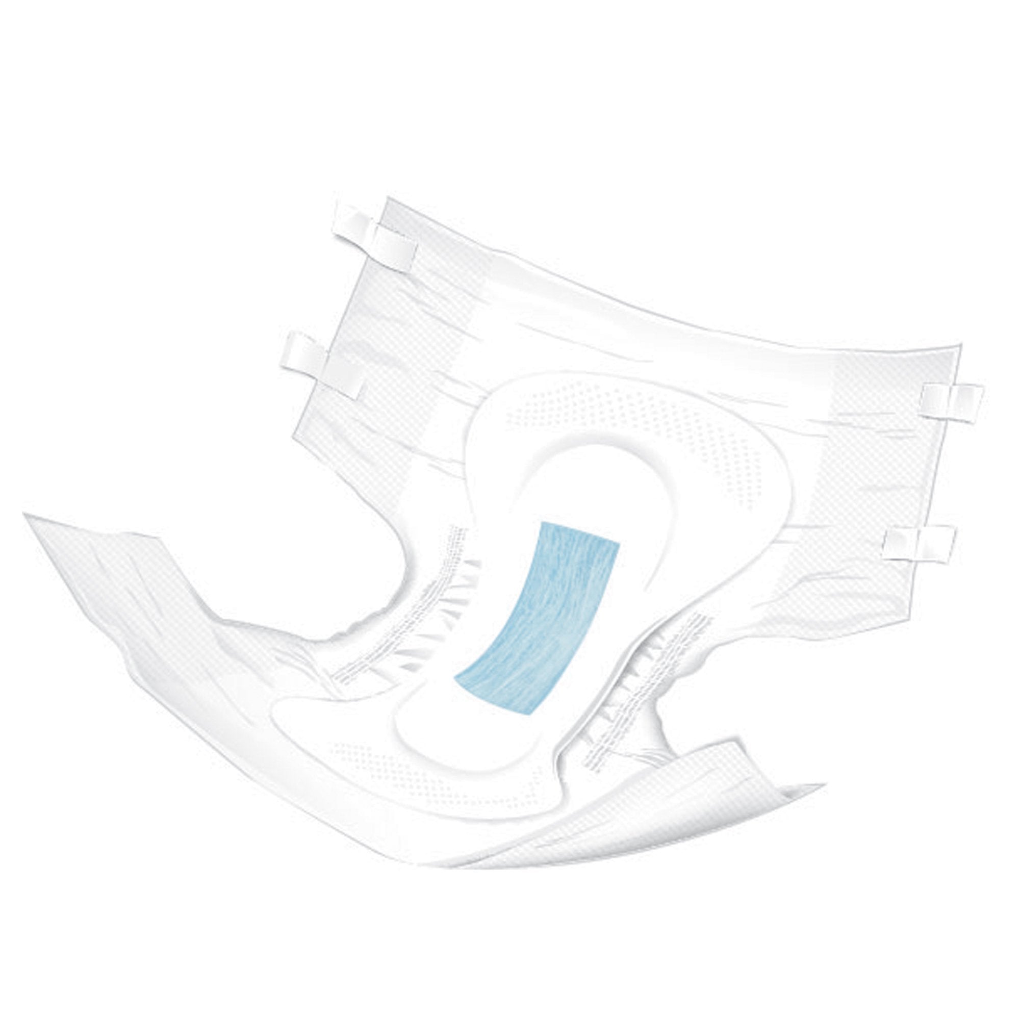 Unisex Adult Incontinence Brief McKesson Medium Disposable Moderate Absorbency