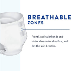 unisex adult incontinence brief prevail breezers medium disposable heavy absorbency packaging type case