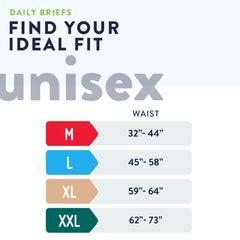 unisex adult incontinence brief procare 2x large disposable heavy absorbency packaging type case