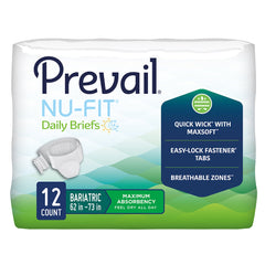 unisex adult incontinence brief procare 2x large disposable heavy absorbency packaging type case