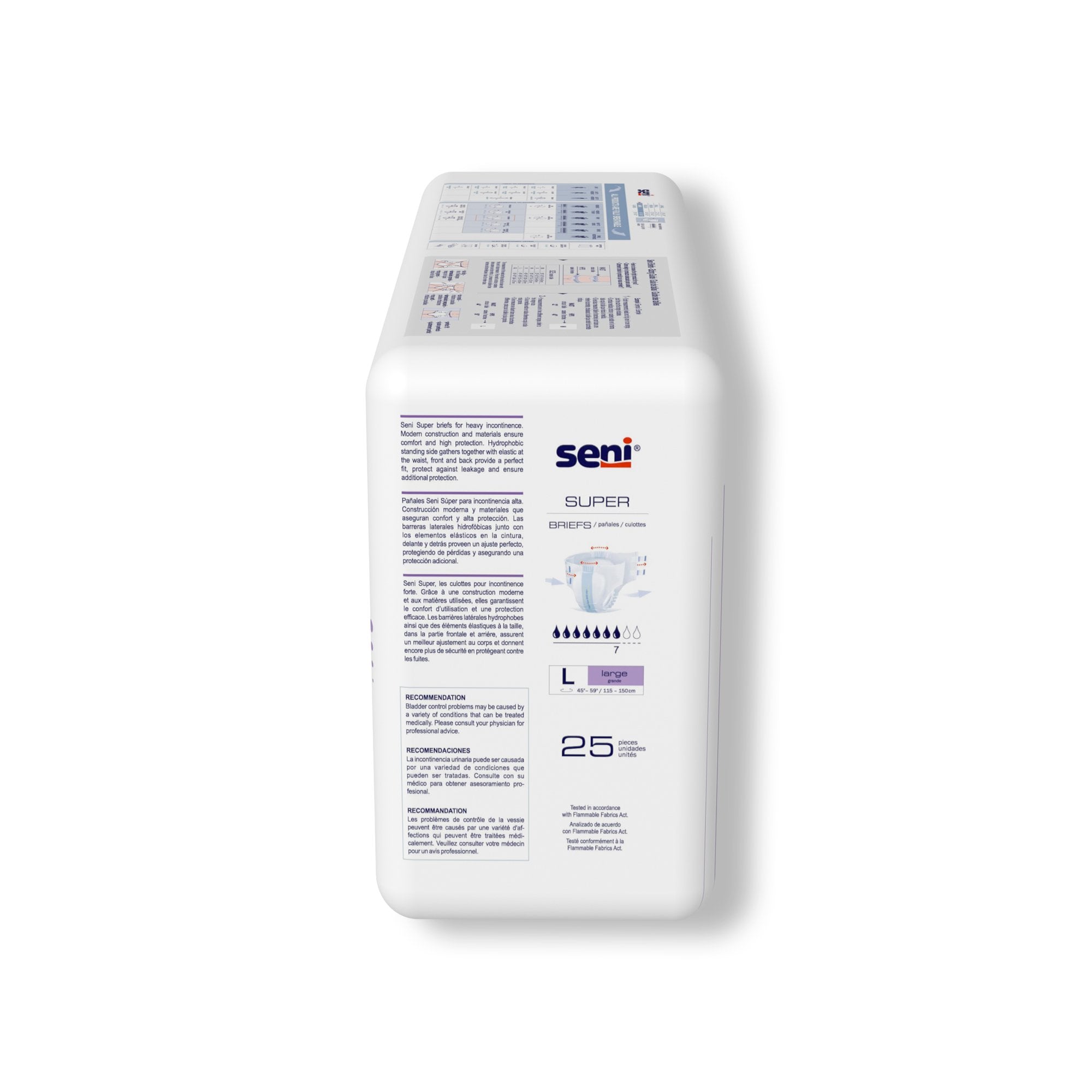 unisex adult incontinence brief seni super large disposable heavy absorbency packaging type case