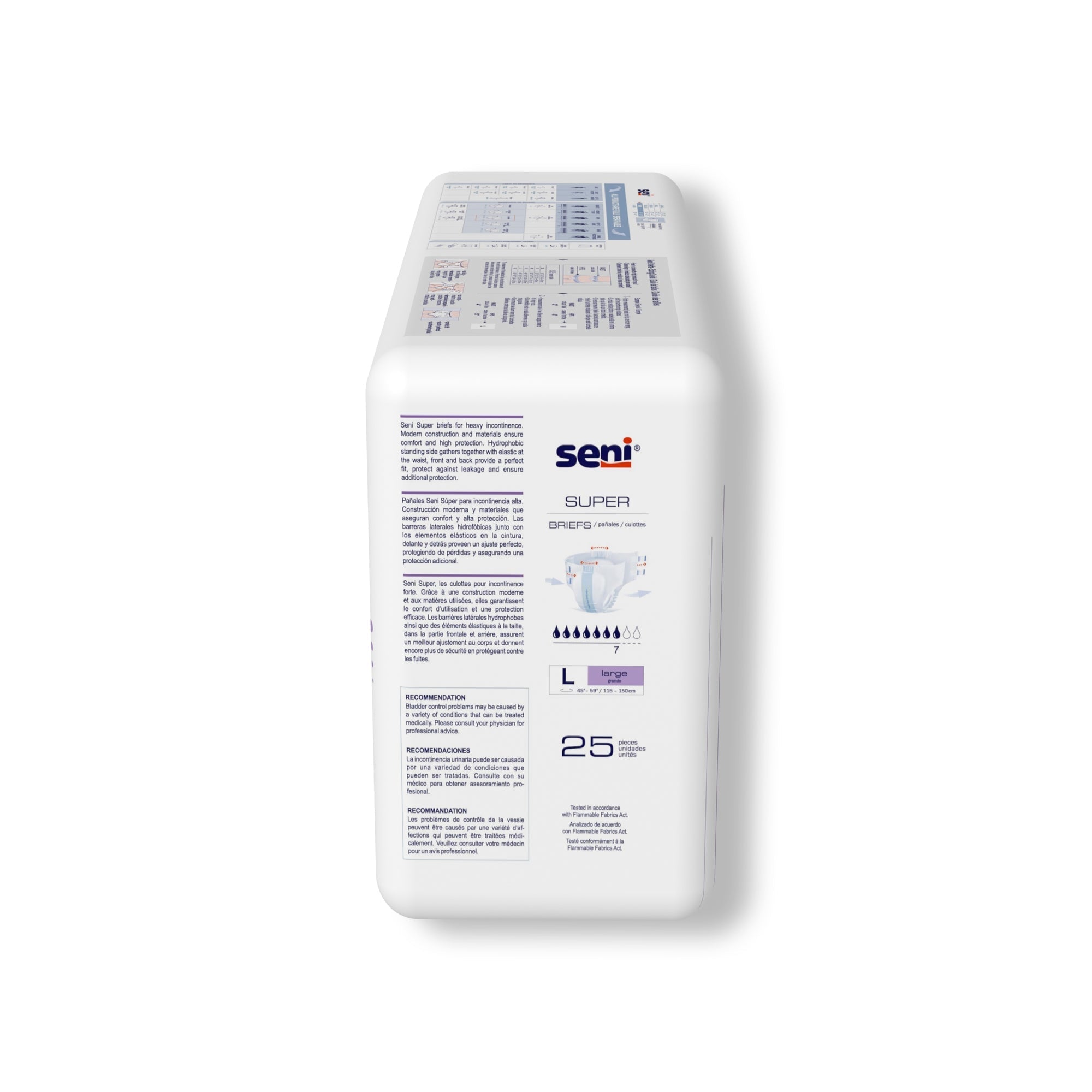 unisex adult incontinence brief seni super large disposable heavy absorbency packaging type case