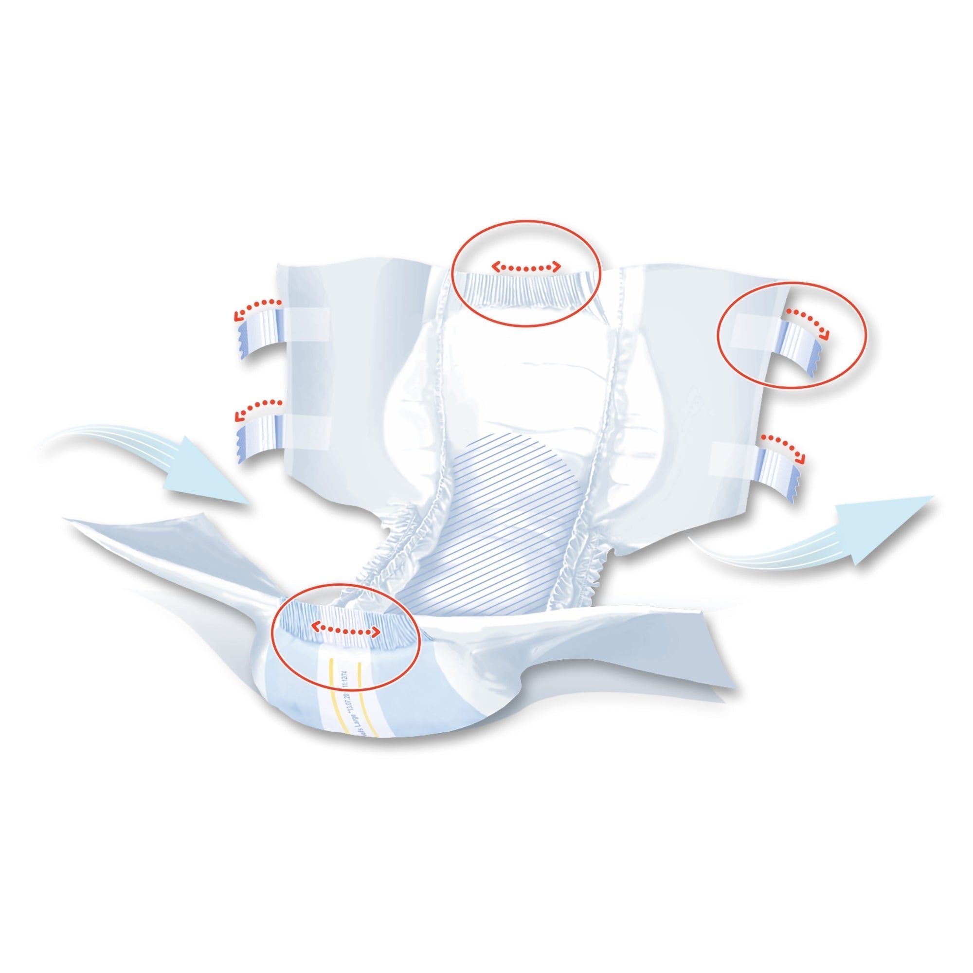 unisex adult incontinence brief seni super plus large disposable heavy absorbency packaging type case