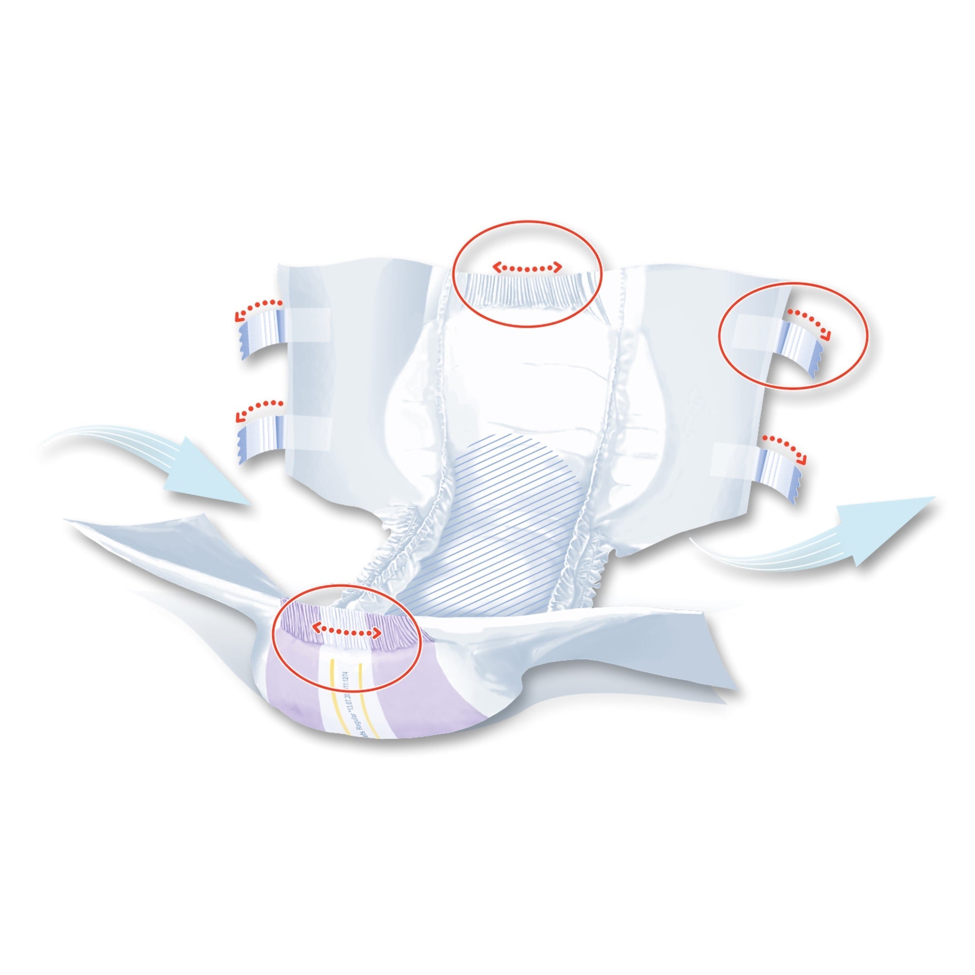 unisex adult incontinence brief seni super plus regular disposable heavy absorbency packaging type case