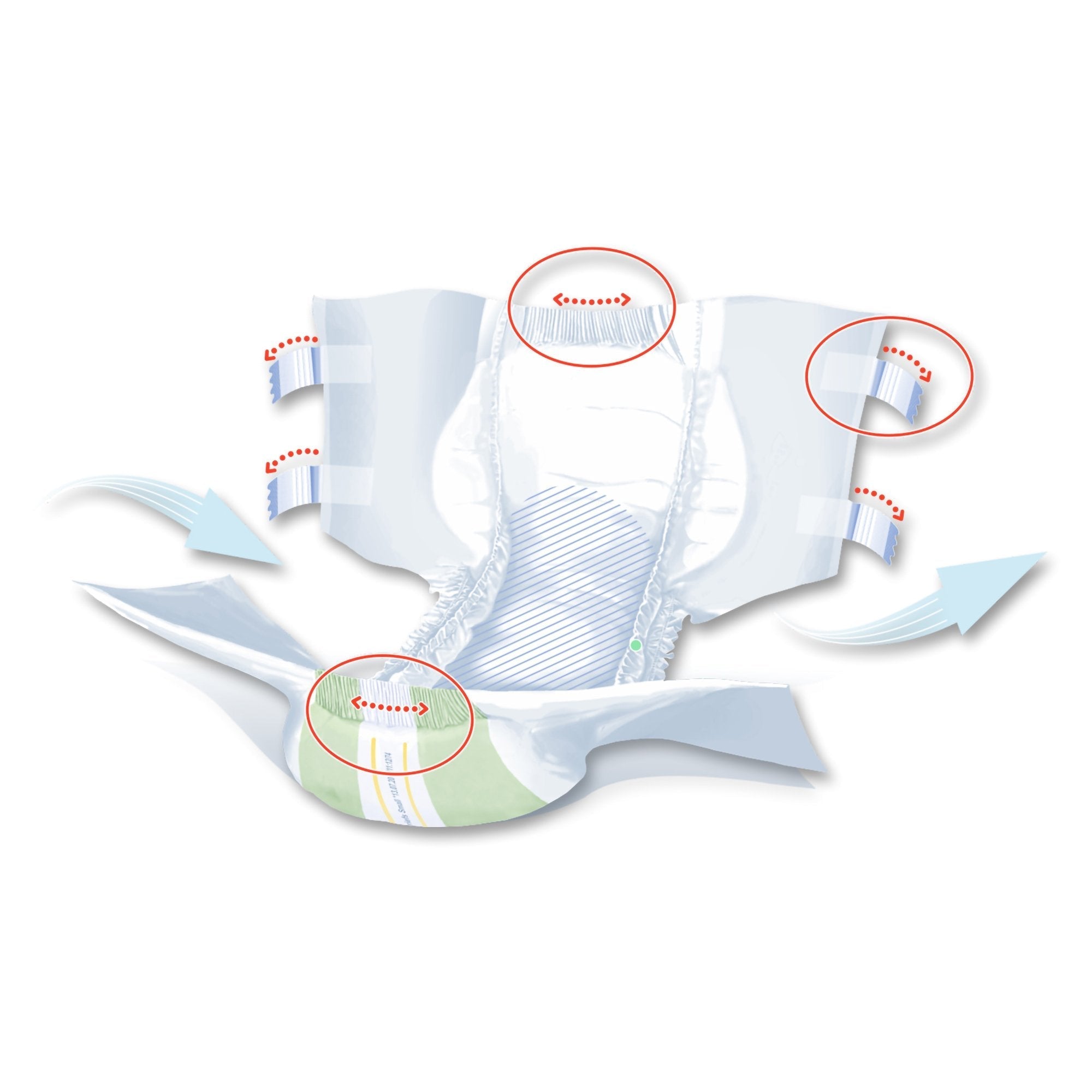 unisex adult incontinence brief seni super plus small disposable heavy absorbency packaging type case