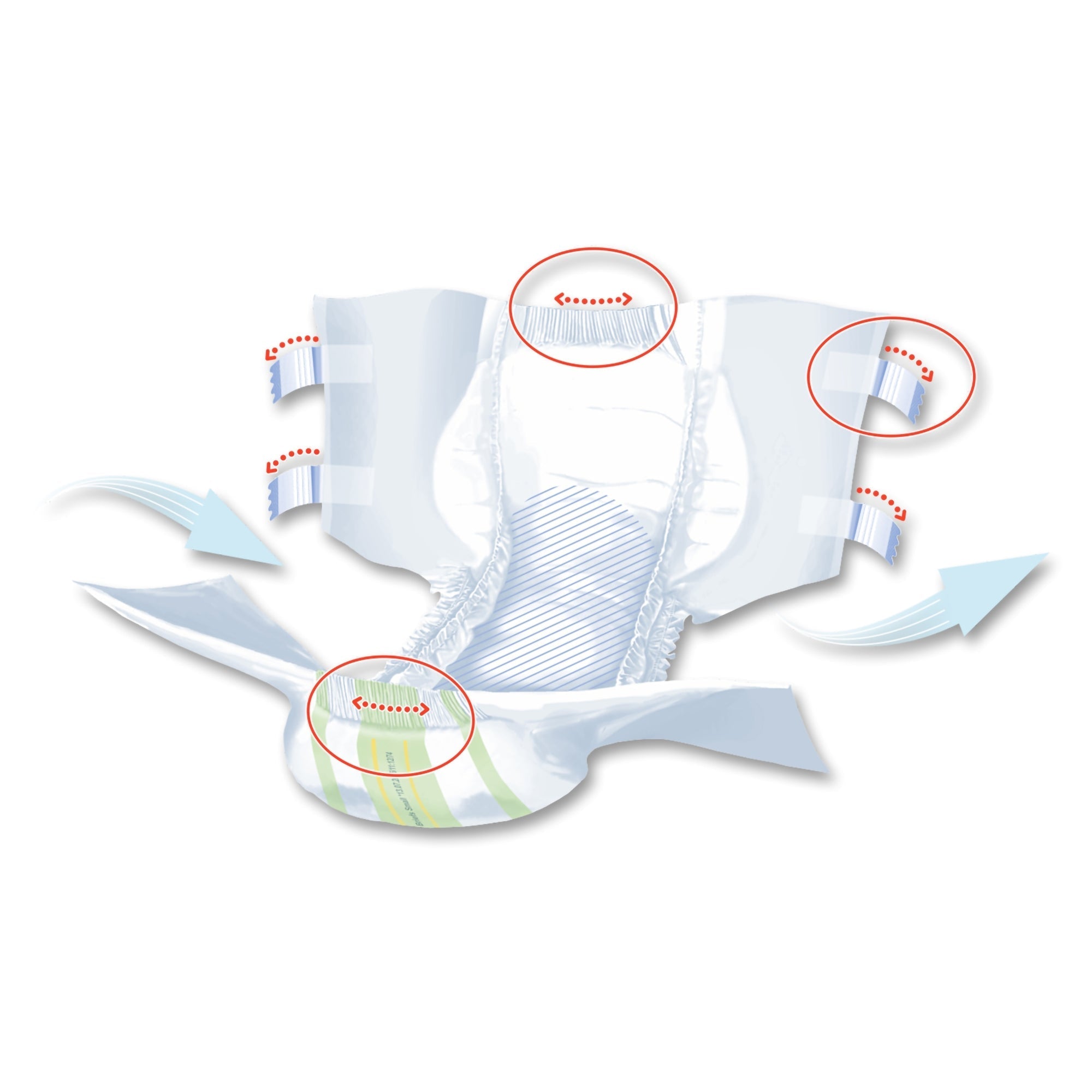 unisex adult incontinence brief seni super quatro small disposable heavy absorbency packaging type case