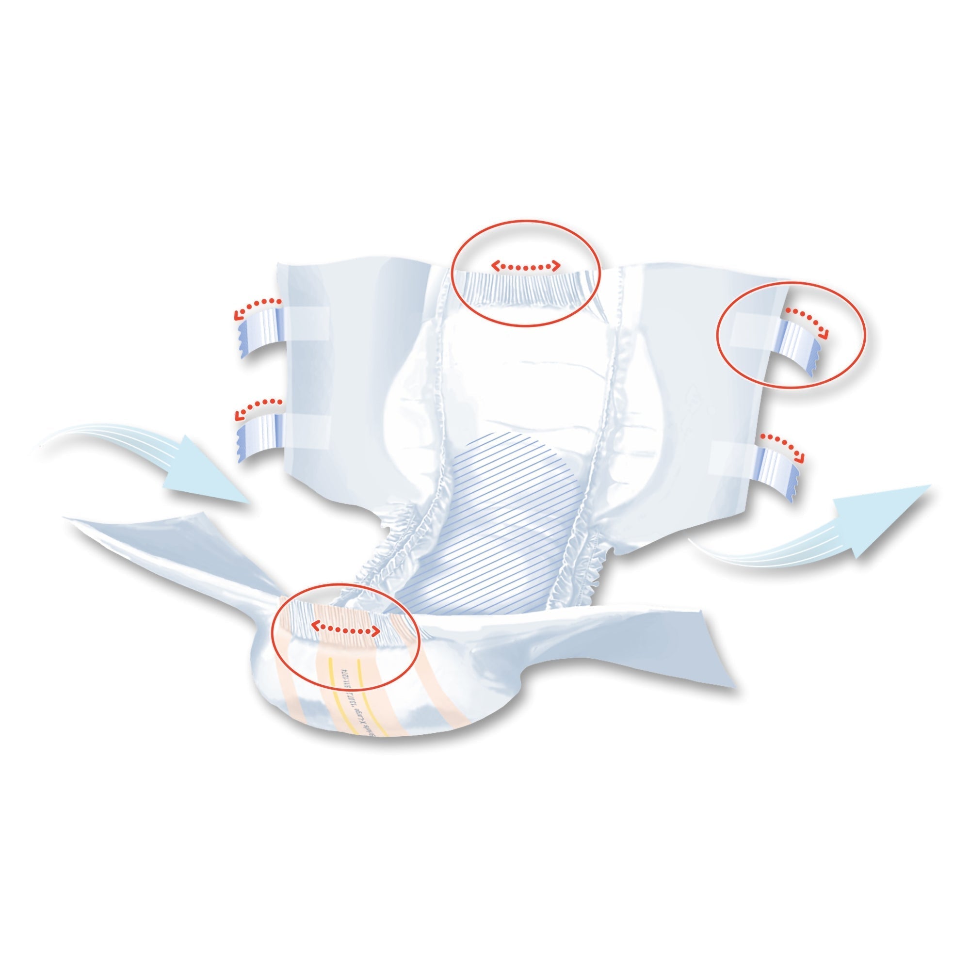 unisex adult incontinence brief seni super quatro x large disposable heavy absorbency packaging type case