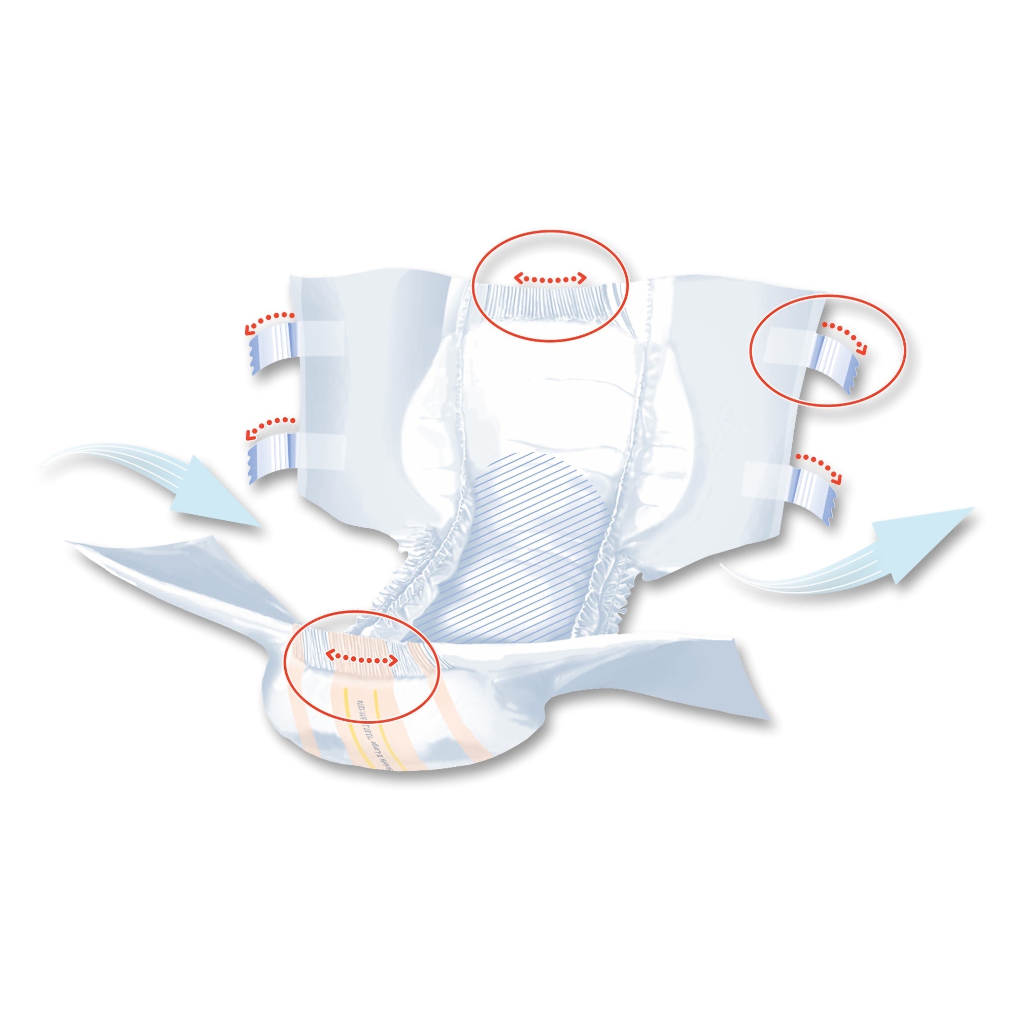 unisex adult incontinence brief seni super quatro x large disposable heavy absorbency packaging type case