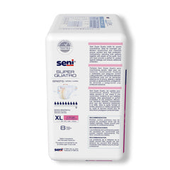 unisex adult incontinence brief seni super quatro x large disposable heavy absorbency packaging type case