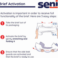 unisex adult incontinence brief seni super small disposable heavy absorbency packaging type case