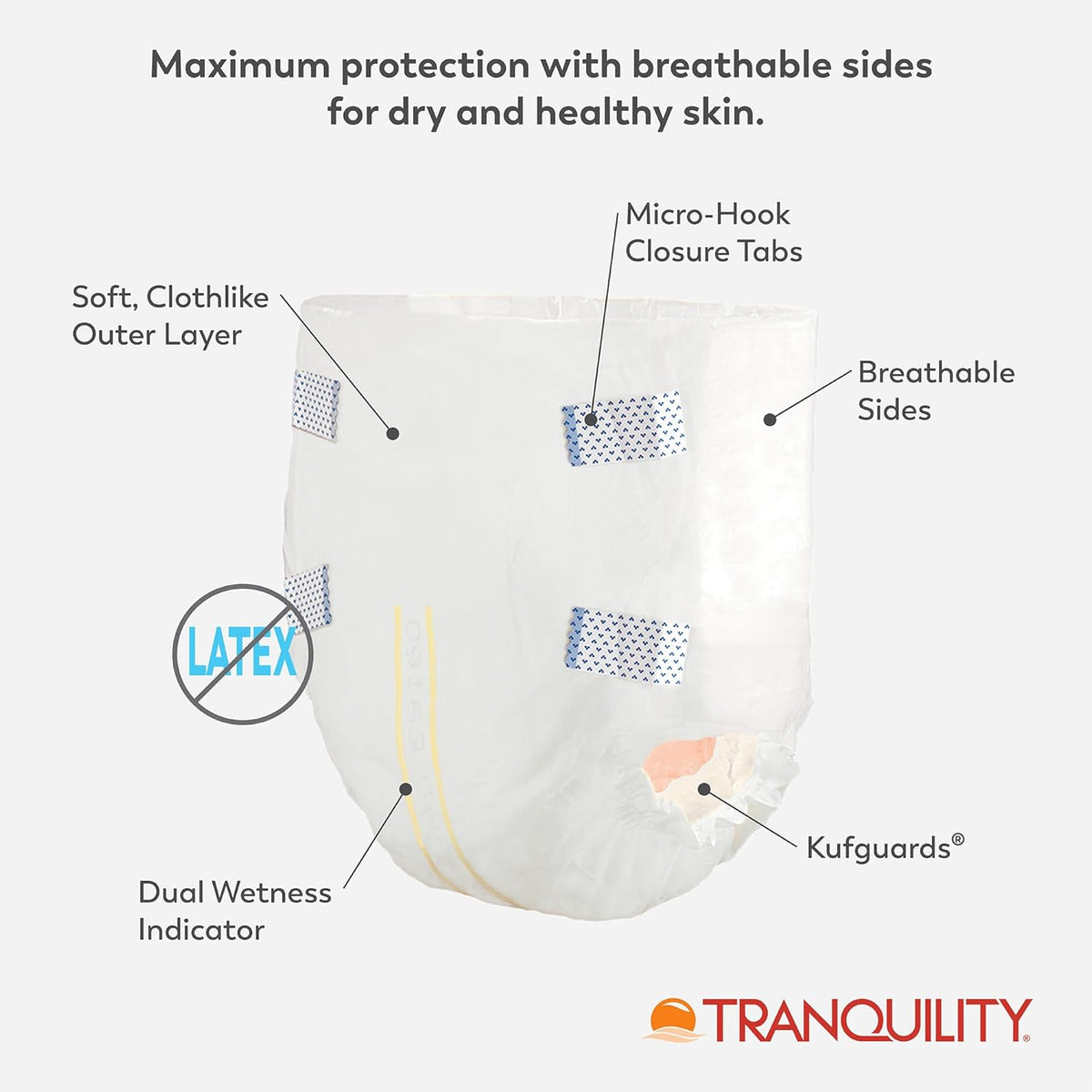 Tranquility SmartCore Adult Diapers with Tabs, Heavy Absorbency, photo 3