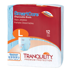 Unisex Adult Incontinence Brief Tranquility SmartCore Large Disposable Heavy Absorbency