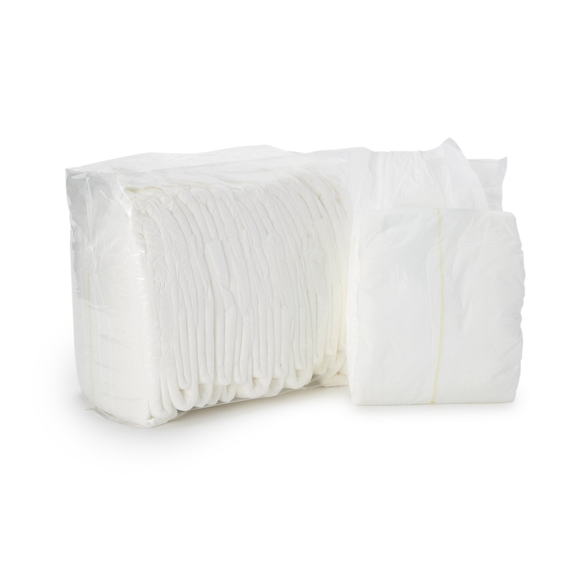 Unisex Adult Incontinence Brief Wings Plus Medium Disposable Heavy Absorbency