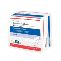 Unisex Adult Incontinence Brief Wings Super 3X Large Disposable Heavy Absorbency
