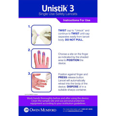 unistik 3 normal safety lancet unistik 3 safety lancet mk475825bx