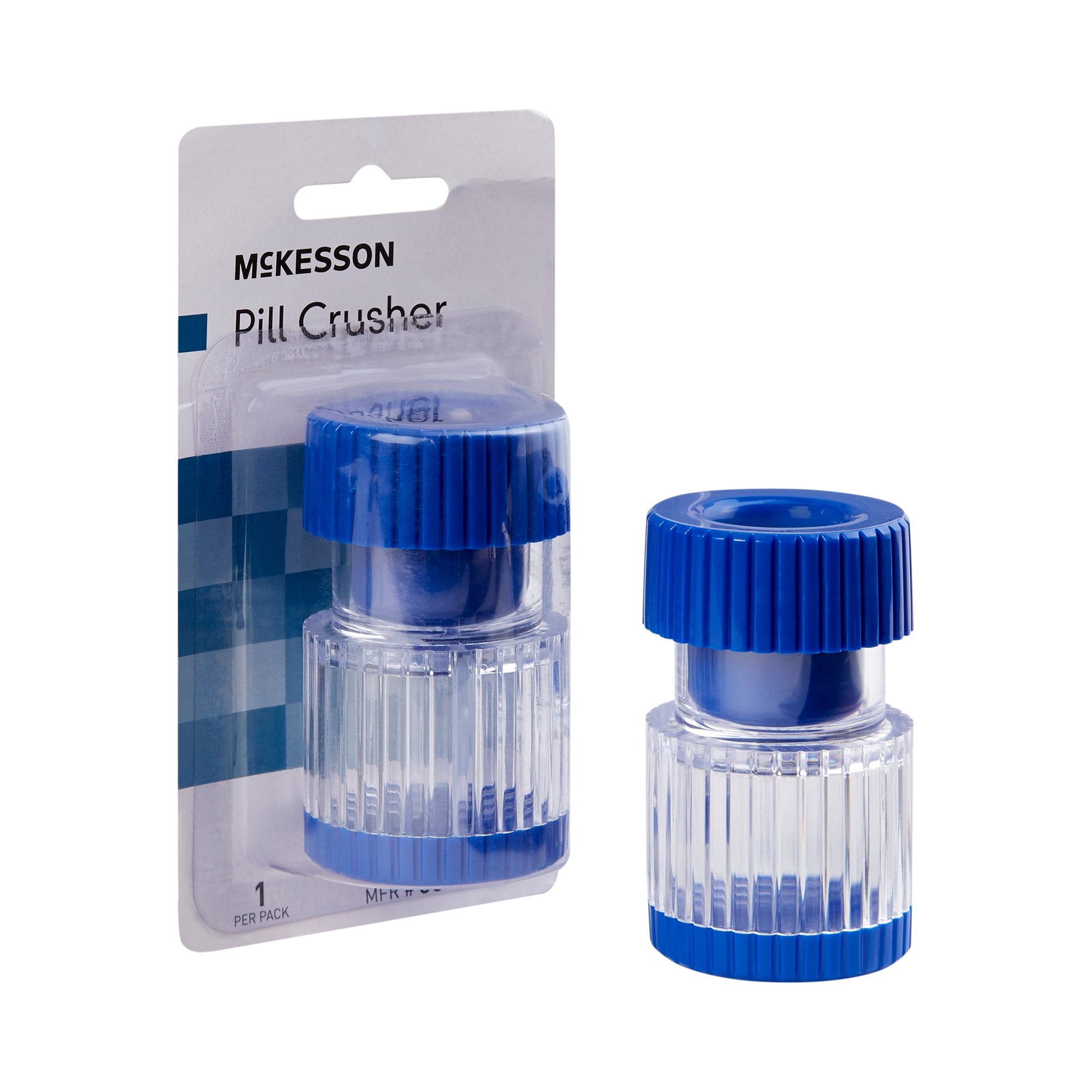 Pill Crusher McKesson Hand Operated Clear, Packaging Type- Each