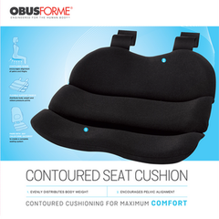 obus contoured seat cushion black bagged