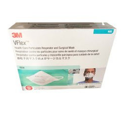 Surgical Mask FluidShield Anti-fog Foam ASTM Level 3 Tie Closure One Size Fits Most, Packaging Type- Box