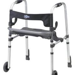 Drive Medical Clever-lite Walker W/seat & Push-down Brakes