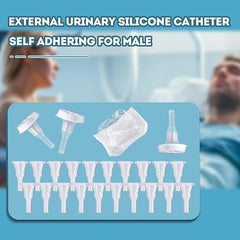 male external catheter inview self adhesive silicone medium packaging type box