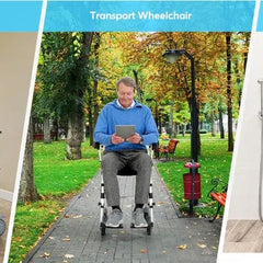 OasisSpace Shower Commode Wheelchair   300LB Waterproof Shower Chair with Wheels, Rolling Shower Chair with Swing Away Footrests   All Care Store