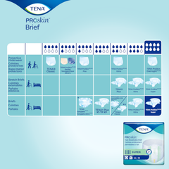 unisex adult incontinence brief tena proskin super x large disposable heavy absorbency packaging type case