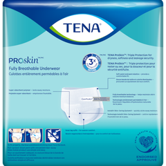 unisex adult absorbent underwear tena proskin plus pull on with tear away seams 2x large disposable moderate absorbency packaging type case