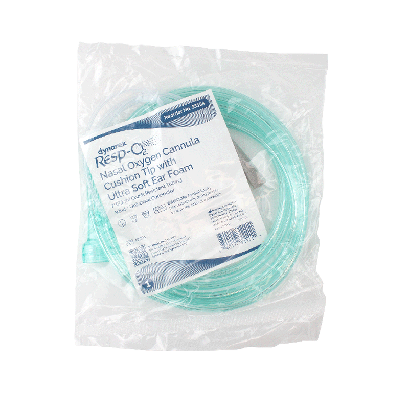 dynarex nasal oxygen cannulas cushion tip with ultra soft ear foam