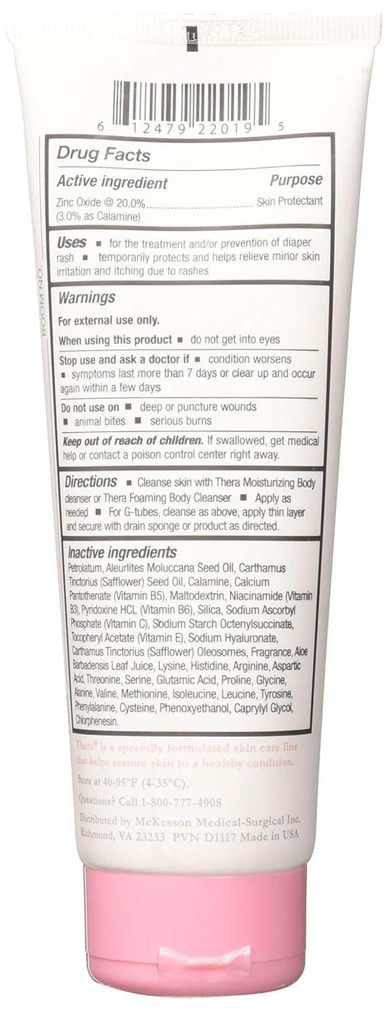 Skin Protectant Thera Calazinc Body Shield 4 Gram Individual Packet Scented Cream, Packaging Type- Case