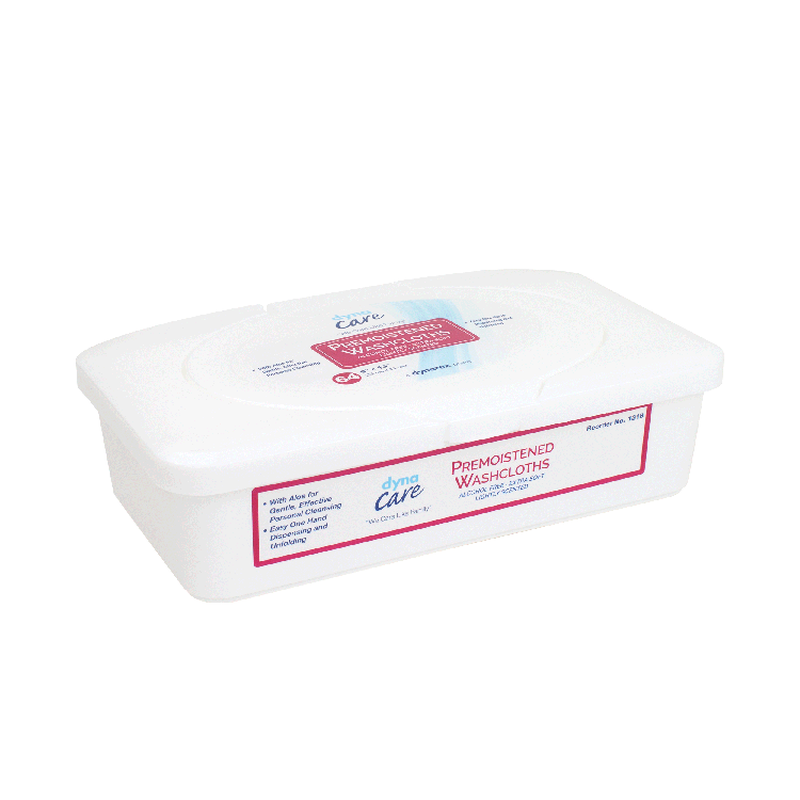 dynarex personal cleansing washcloth wet wipes