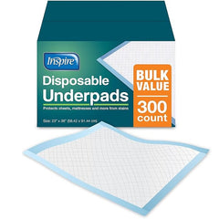 disposable underpad inspire 23 x 36 inch moderate absorbency