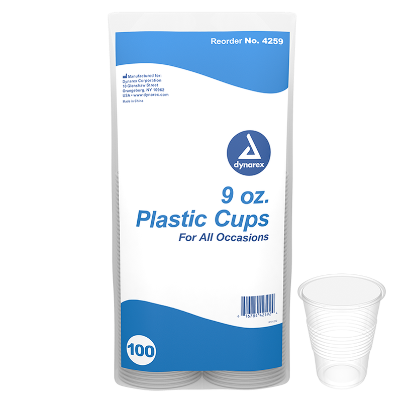 dynarex clear drinking cups
