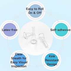 male external catheter natural non adhesive reusable strap silicone medium packaging type box