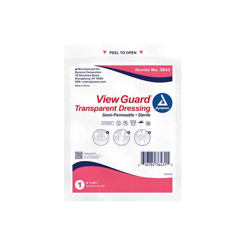Dynarex View Guard Transparent Dressings - Sterile