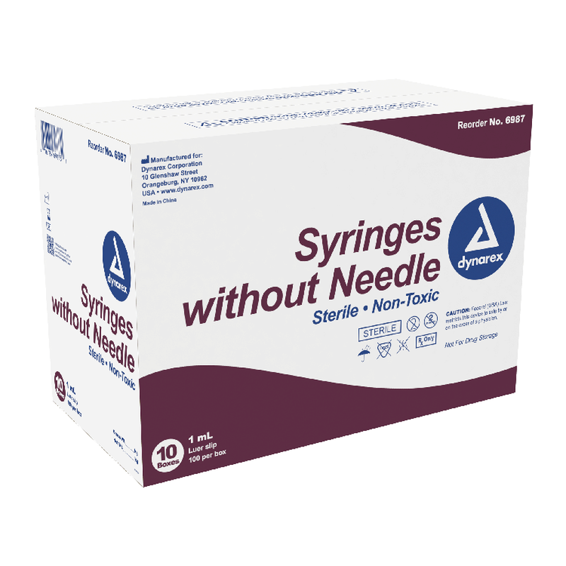 Dynarex Syringes Without Needle
