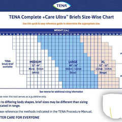 unisex adult incontinence brief tena complete care ultra medium disposable moderate absorbency packaging type case